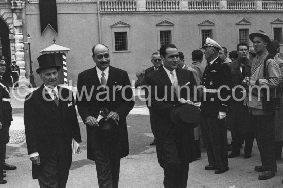 François Mitterrand. Wedding of Grace Kelly and Prince Rainier. Monaco 1956. - Photo by Edward Quinn