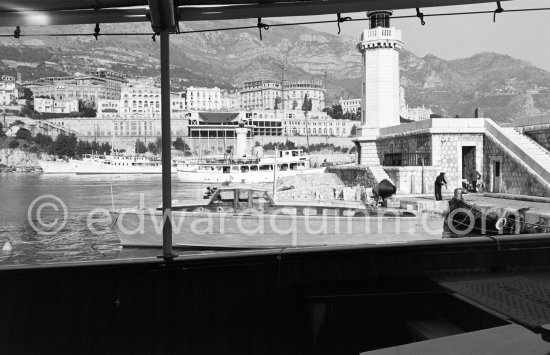 Monaco harbor 1957. - Photo by Edward Quinn