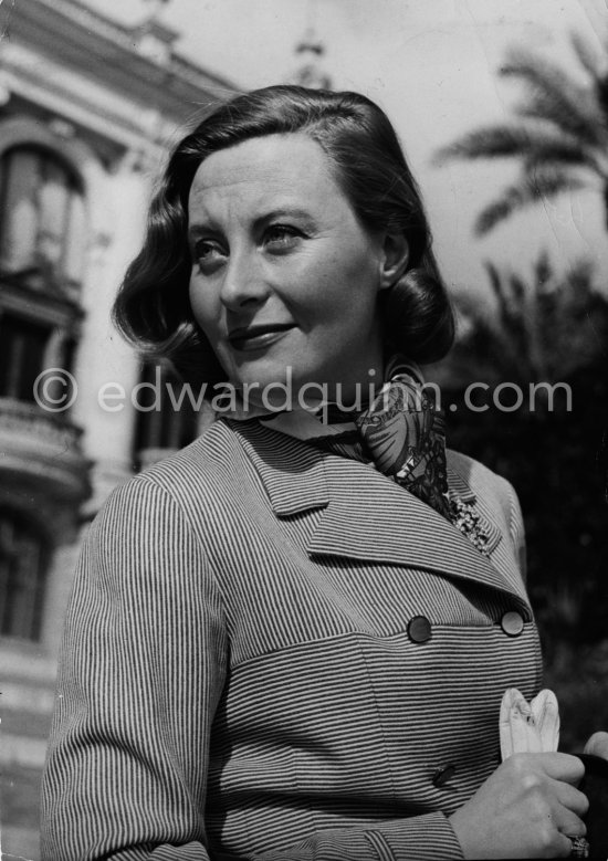 Michèle Morgan, Cannes Film Festival 1959. - Photo by Edward Quinn