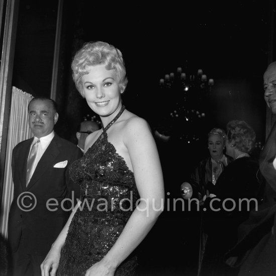 Kim Novak at Cannes in 1956, the year she was voted American number one box-ofﬁce star and Queen of the Cannes Film Festival. - Photo by Edward Quinn