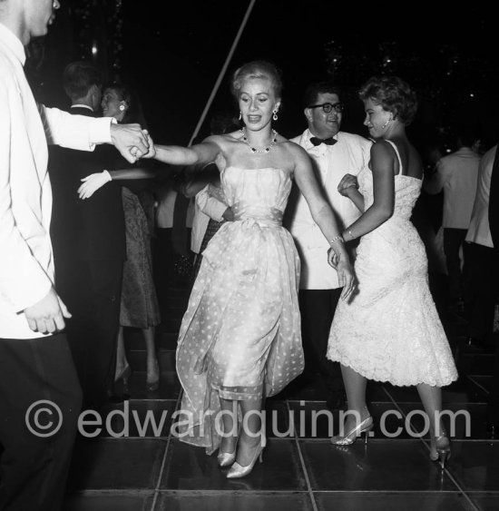Tina Onassis dancing the ChaChaCha. Monte Carlo Polio Gala 1957 - Photo by Edward Quinn