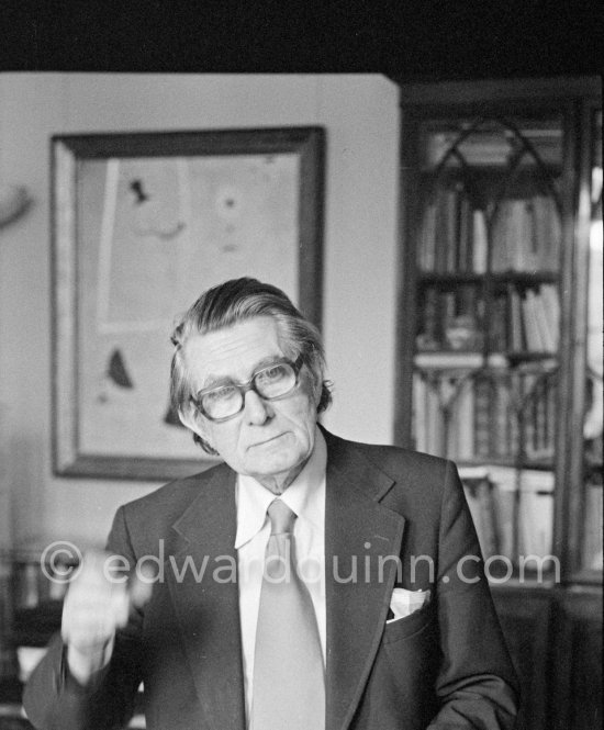 Sir Roland Penrose. London 1977. - Photo by Edward Quinn