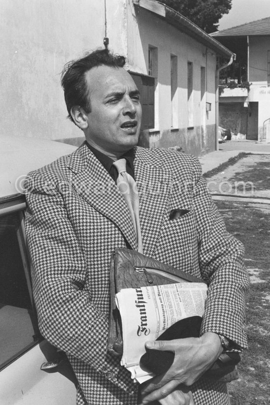 Will Quadflieg, German actor, during filming of "Lola Montès". Nice 1955. - Photo by Edward Quinn