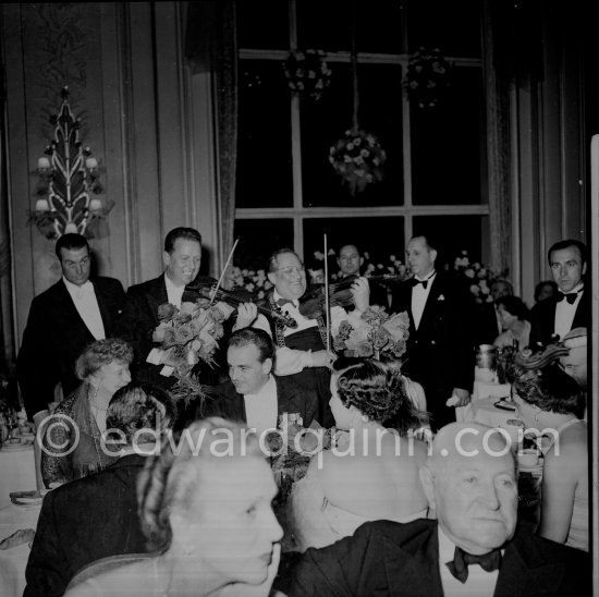 Prince Rainier. This is the first time he attended the "Bal de la Rose" gala dinner at the International Sporting Club in Monte Carlo 1955. - Photo by Edward Quinn