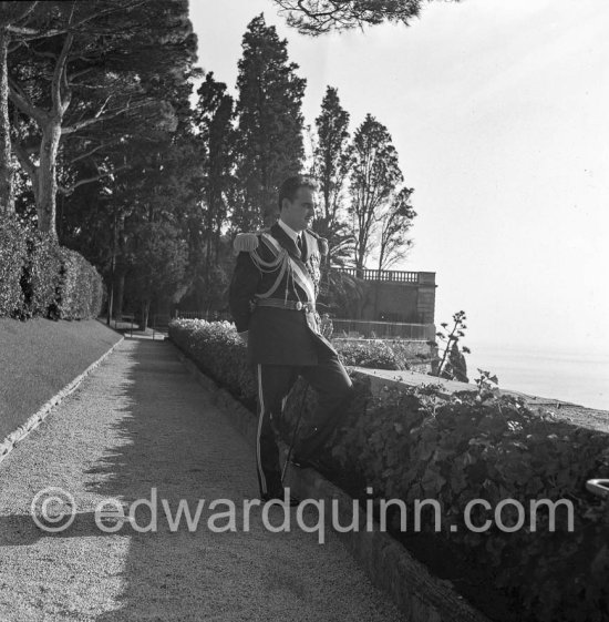 Prince Rainier. Fête Nationale. Monaco 1954 - Photo by Edward Quinn
