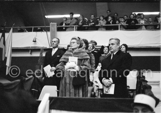 Prince Rainier and Princess Grace of Monaco, are pictured at a horse jumping competition in Nice in 1962. (Grace Kelly) - Photo by Edward Quinn