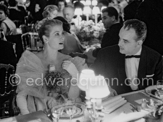 Princess Grace of Monaco. They were present at Monte Carlo for the Gala Evening "Bal à l’Opéra". Monte Carlo 1959. (Grace Kelly) - Photo by Edward Quinn
