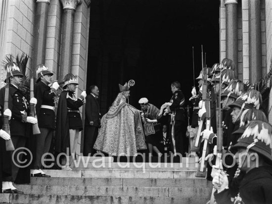 Prince Rainier and Princess Grace. Monegasque Fête Nationale. Monaco 1960 - Photo by Edward Quinn
