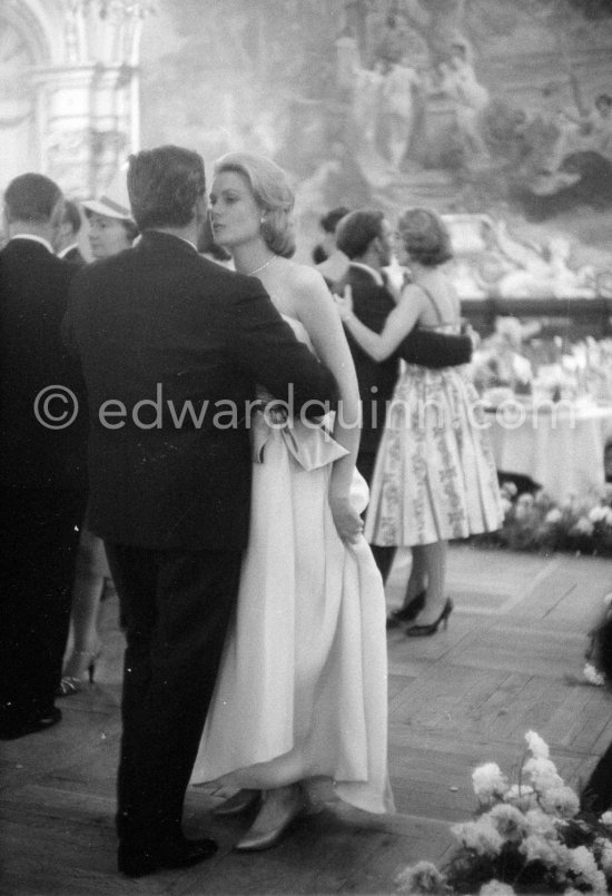 Prince Rainier and Princess Grace, Gala Monaco Grand Prix 1960. - Photo by Edward Quinn