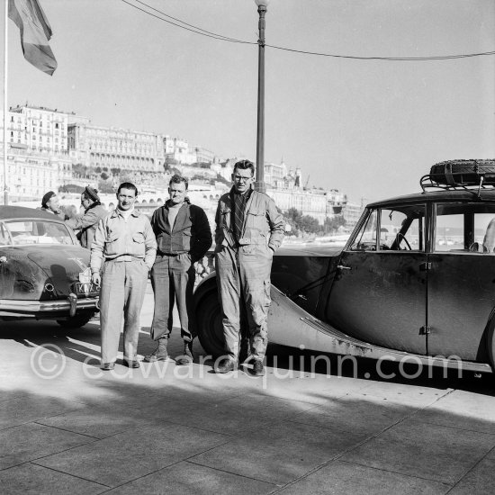 Daimler? Rallye Monte Carlo 1951 or 1952. - Photo by Edward Quinn