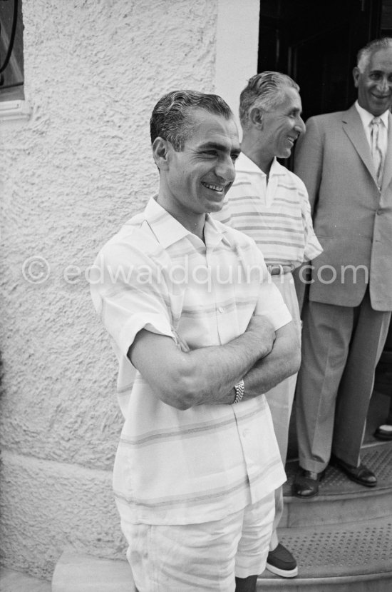 The Shah of Persia. Cannes 1958. - Photo by Edward Quinn