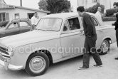 Richard Burton at the time of filming of "Bitter Victory". Nice 1957. Car: 1955 or 56 Peugeot 403 limousine - Photo by Edward Quinn