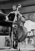 Ron Carter (b), Miles Davis Quintet. La Pinède, Juan-les-Pins, France. 1963. - Photo by Edward Quinn