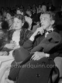 Jean Cocteau and Gisèle Pascal, Cannes Film Festival 1953. - Photo by Edward Quinn