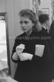 Isabelle Corey. Cannes Film Festival 1956. - Photo by Edward Quinn