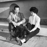 Bao Dai, Empereur d’Annam, and his daughter. Cannes 1953. - Photo by Edward Quinn