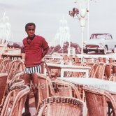 Sammy Davis Jr. He was at Monaco for the Cross Gala at the Sporting d’Eté 1961. Car: Simca Aronde 1961 - Photo by Edward Quinn