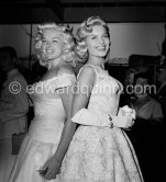 Diana Dors and Belinda Lee. Cannes Film Festival 1956. - Photo by Edward Quinn