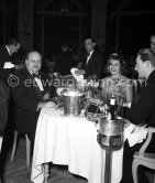 Farouk, ex King of Egypt with Irma Minutolo, one of his last companions. "Bal de la Rose", Monte Carlo 1954. - Photo by Edward Quinn