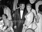 Liberace, Zsa Zsa Gabor, Elsa Maxwell at the Red Cross Gala, Monte Carlo 1955. - Photo by Edward Quinn