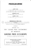 Program of the Monaco Grand Prix 1955. - Photo by Edward Quinn