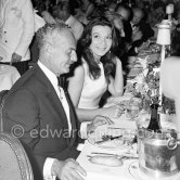 Darryl F. Zanuck and Juliette Gréco, opening gala at Sporting d’Eté, Monte Carlo 1958. - Photo by Edward Quinn