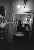 Johnny Halliday before a concert in his wardrobe at Casino Municipal. Nice 1964. - Photo by Edward Quinn