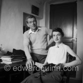 Lawrence Hanson and Elisabeth Hanson, biographical writers. Tourrettes-sur-Loup 1954. - Photo by Edward Quinn