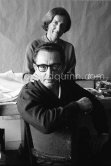 Hans Hartung with his wife Anna Eva Bergman, also an artist, at their apartment, in Nice 1961. - Photo by Edward Quinn