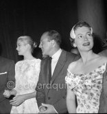 Grace Kelly, Olivia de Havilland and Gene Kelly. Cannes Film Festival 1955. - Photo by Edward Quinn