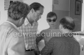 Audrey Hepburn and husband Mel Ferrer. Nice Airport 1956. - Photo by Edward Quinn