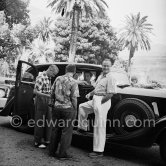 Bob Hope at the golf course. La Turbie 1953. Car: Rolls-Royce - Photo by Edward Quinn