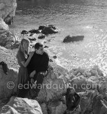 Robert Hossein and Marina Vlady. Nice 1955. - Photo by Edward Quinn