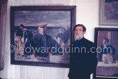 Irish painter Seán Keating (1889–1977). Exhibition at Municipal Gallery of Modern Art. Dublin 1963. - Photo by Edward Quinn