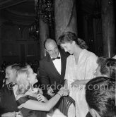 Grace Kelly, Gene Kelly and Betsy Blair. Cannes Film Festival gala evening. Cannes 1955. - Photo by Edward Quinn