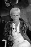 Klaus Kinski on the occasion of the screening of "Woyzek" directed by Werner Herzog at the Cannes Film Festival 1979. - Photo by Edward Quinn