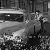 Alan Ladd, movie tough guy and fifties box office star. Monte Carlo 1953. Car: 1952 Cadillac Fleetwood Series 60 - Photo by Edward Quinn