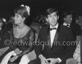 Sophia Loren and Anthony Perkins at a gala evening. Cannes Film Festival 1961. - Photo by Edward Quinn