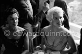 Jayne Mansfield and Lilli Palmer. Cannes 1958. - Photo by Edward Quinn
