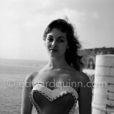 Michèle Mercier, French actress from Nice, star of the "Angélique, Marquise des Anges" movies Nice 1957. - Photo by Edward Quinn