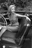 Jill Haworth. Cannes 1961. Car: Cadillac 1958 Eldorado Biarritz Convertible Style 6267SX - Photo by Edward Quinn