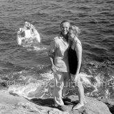 David Niven and Deborah Kerr. Le Lavandou 1957. - Photo by Edward Quinn