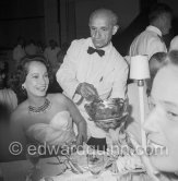 Caviar for Merle Oberon. Monte Carlo Polio Gala 1957 - Photo by Edward Quinn