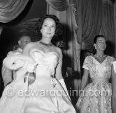 Merle Oberon and Elise Goulandris. Monte Carlo Polio Gala 1957. - Photo by Edward Quinn