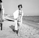 Irene Papas ("Alexis Sorbas"), Cannes Film Festival 1952. - Photo by Edward Quinn