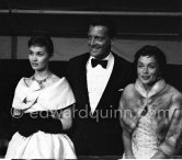 Lilo Pulver, Carlos Thompson, Lili Palmer. Cannes 1958. - Photo by Edward Quinn