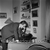 Prince Rainier of Monaco at Villa Iberia, Saint-Jean-Cap-Ferrat 1954. - Photo by Edward Quinn