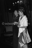 Princess Grace and Maria Callas. Gala des Rois, charity gala for refugees, Hotel de Paris. Monte Carlo 1963. (Grace Kelly) - Photo by Edward Quinn