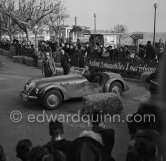 No 110, 1949 Healey Silverstone. 13. Rallye Paris – Saint-Raphaël Féminin 1952. Saint-Raphaël 1952. - Photo by Edward Quinn