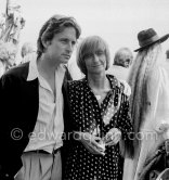 Françoise Sagan and Michael Douglas. Cannes Film Festival 1979. - Photo by Edward Quinn